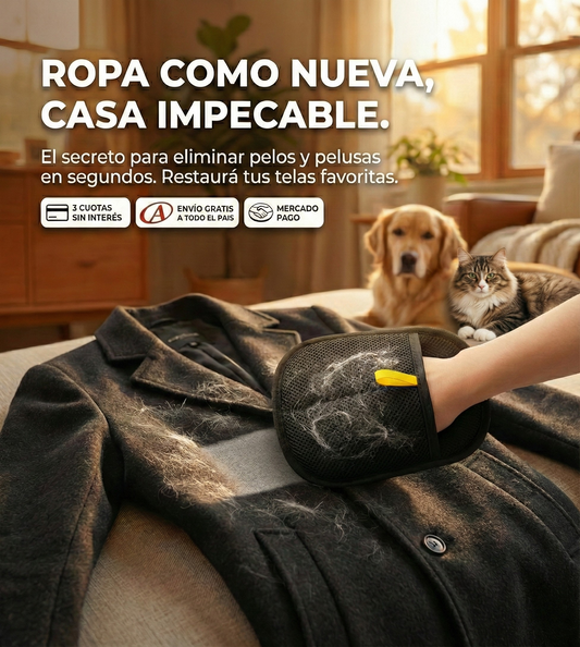 Guante Sacapelusa Pro™: Ropa como Nueva y Hogar Impecable en Segundos
