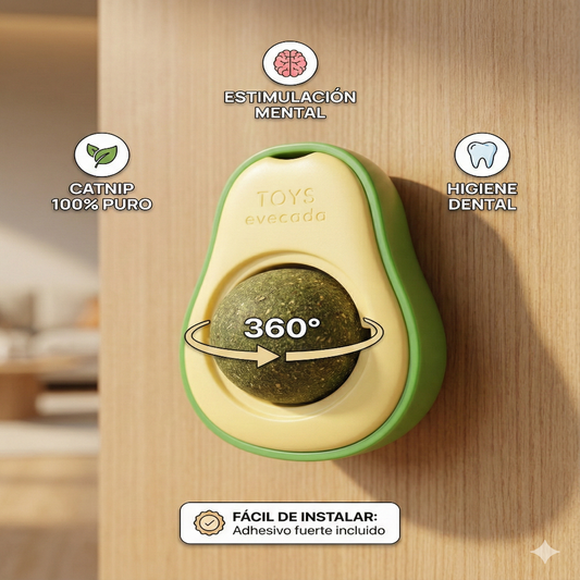 Juguete de Pared Catnip Avocado PawsMotion™ - Bienestar y Relax Felino